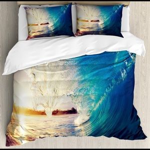 3 piece King Ocean Duvet Cover Set